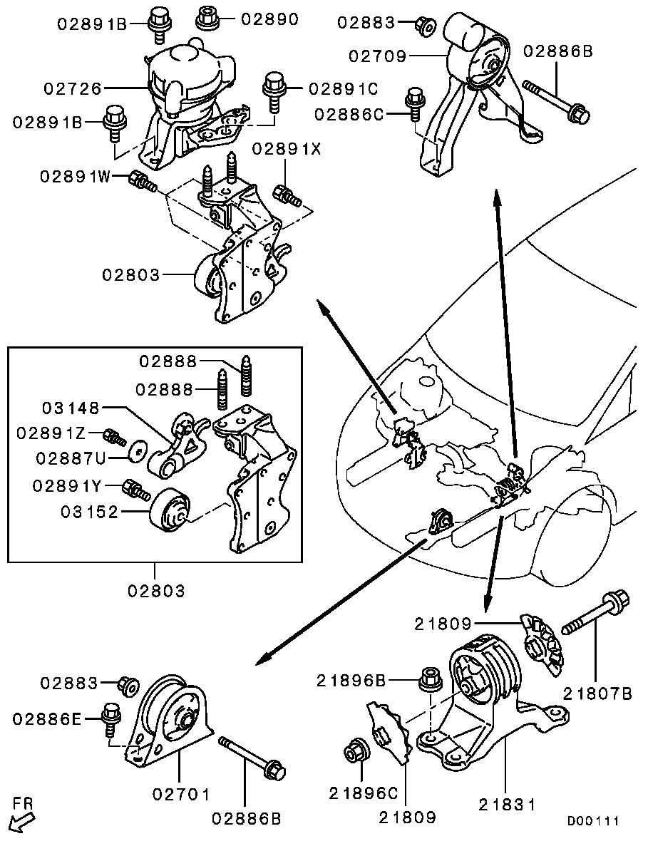 Engine Mounting, Support