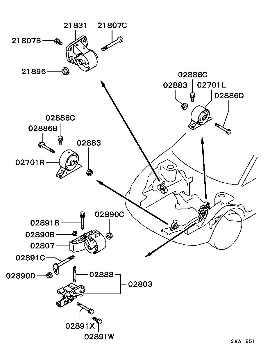 Montaje del motor, soporte