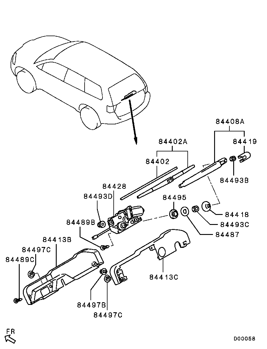 Rear Window Wiper & Washer