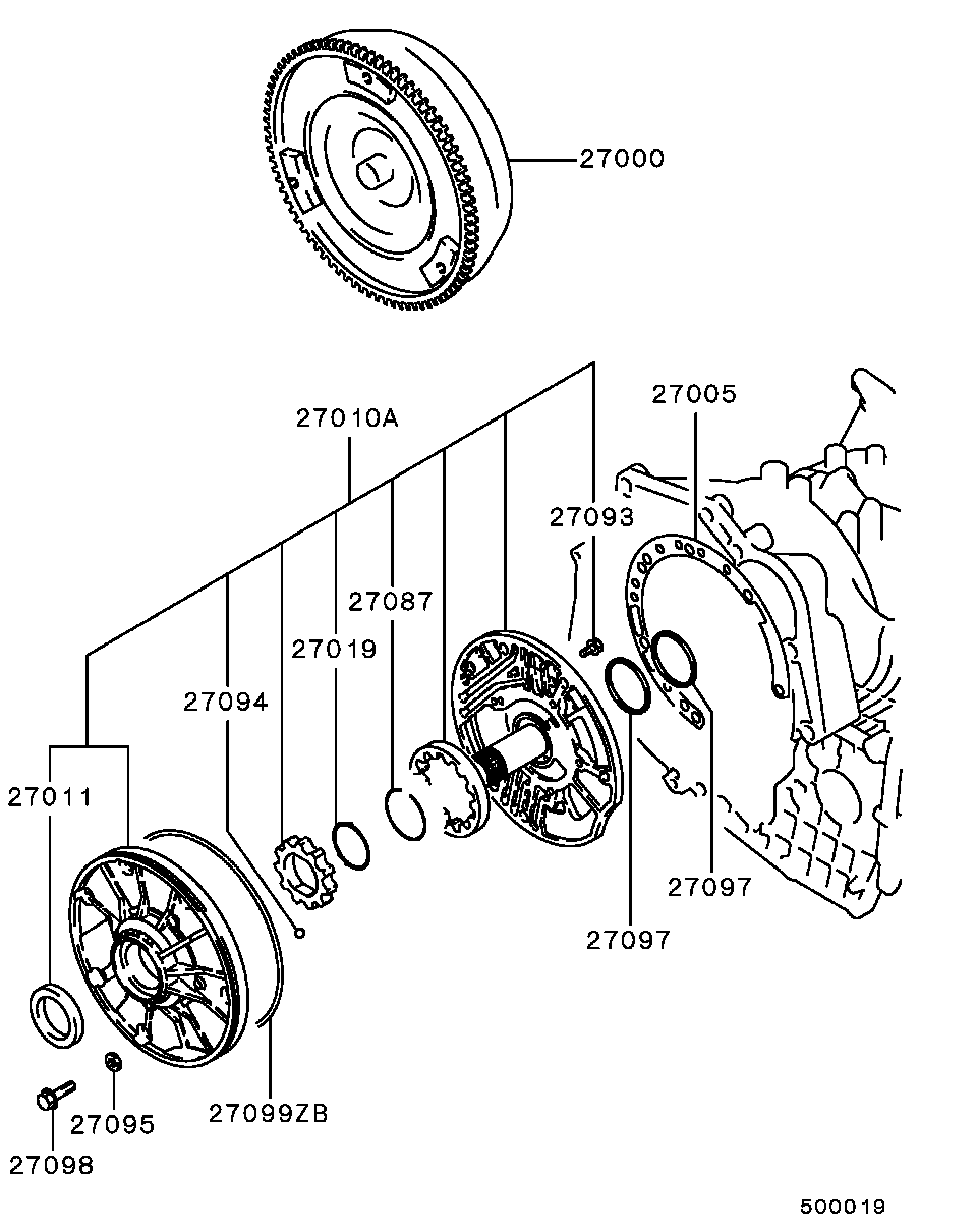 Transmission Torque Converter & Oil Pump