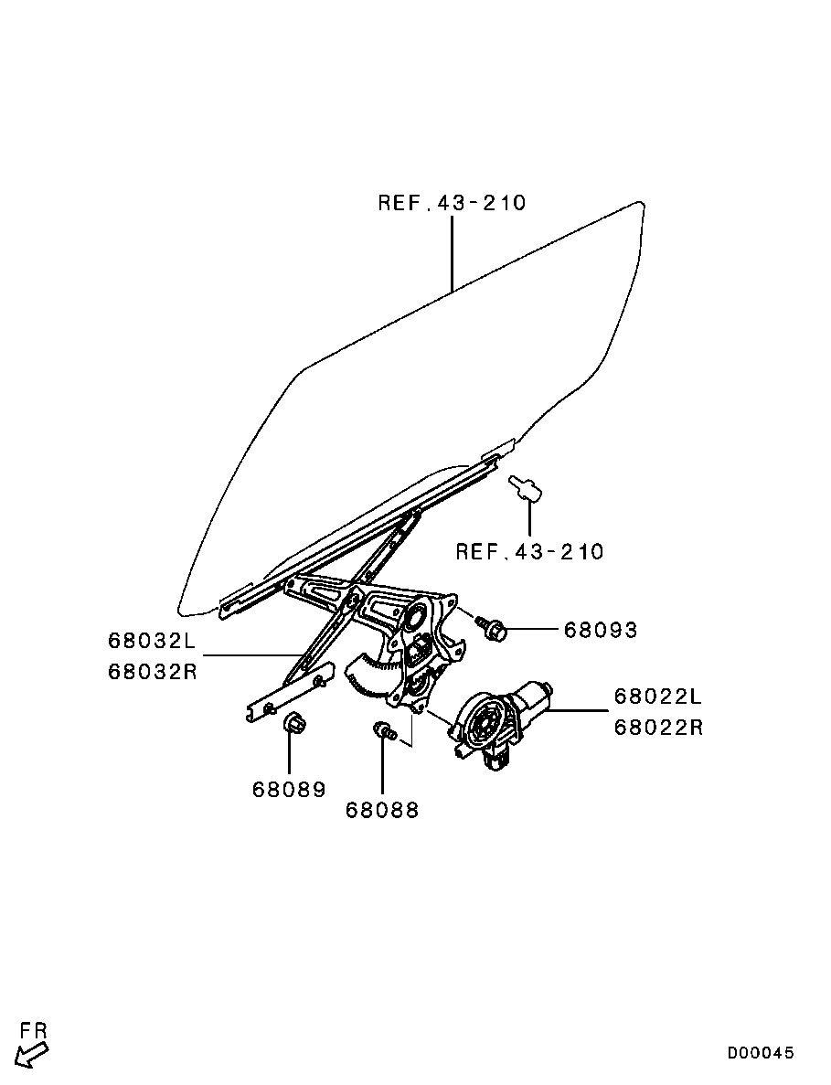 Rear Door Window Regulator