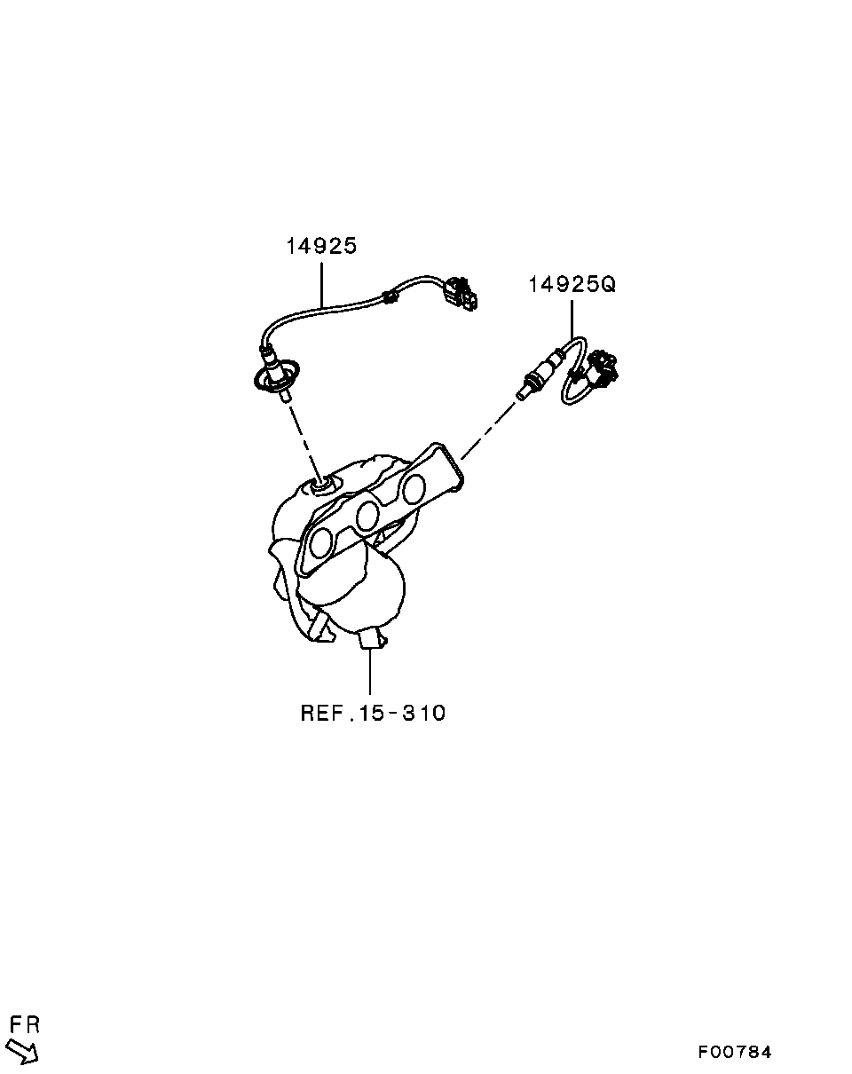 1588A681 Sensor,Eng Control Oxygen Mitsubishi | YoshiParts
