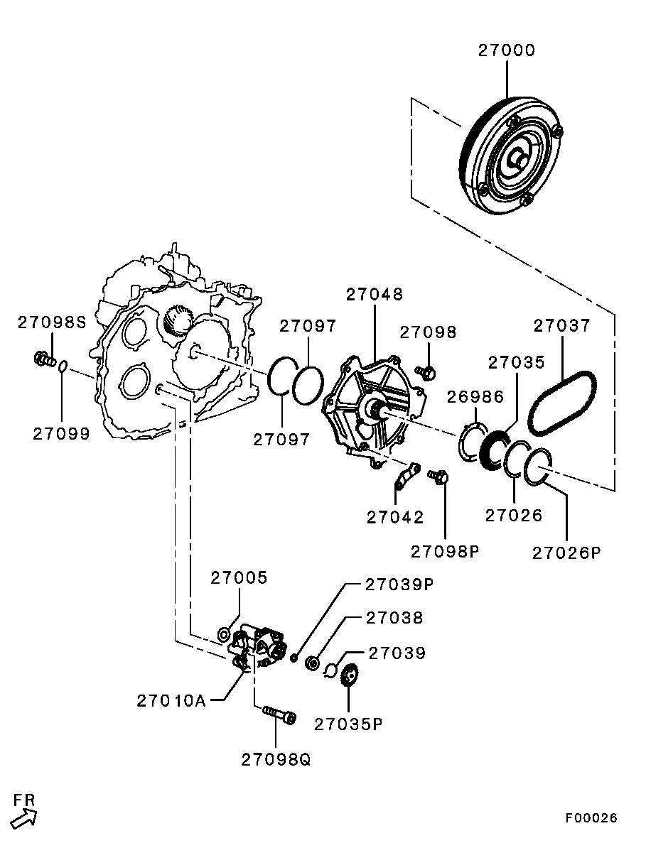 Transmission Torque Converter & Oil Pump