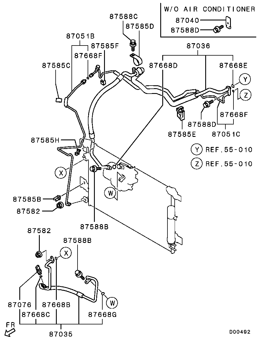 A/C Condenser, Piping