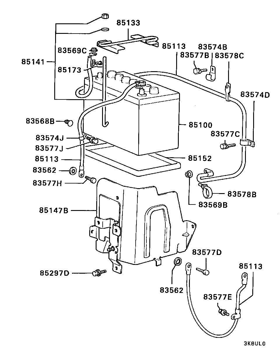 Battery Cable & Bracket