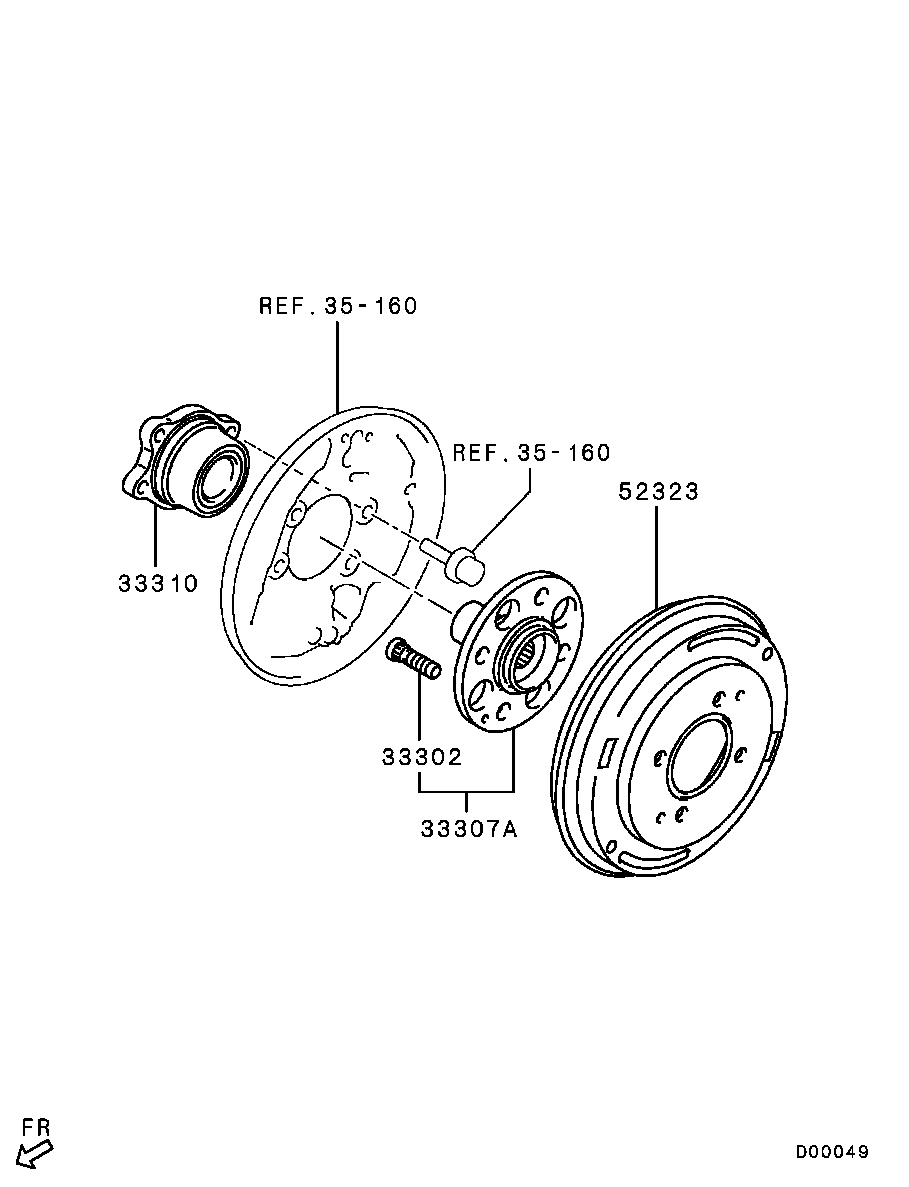 Rear Axle Hub Drum