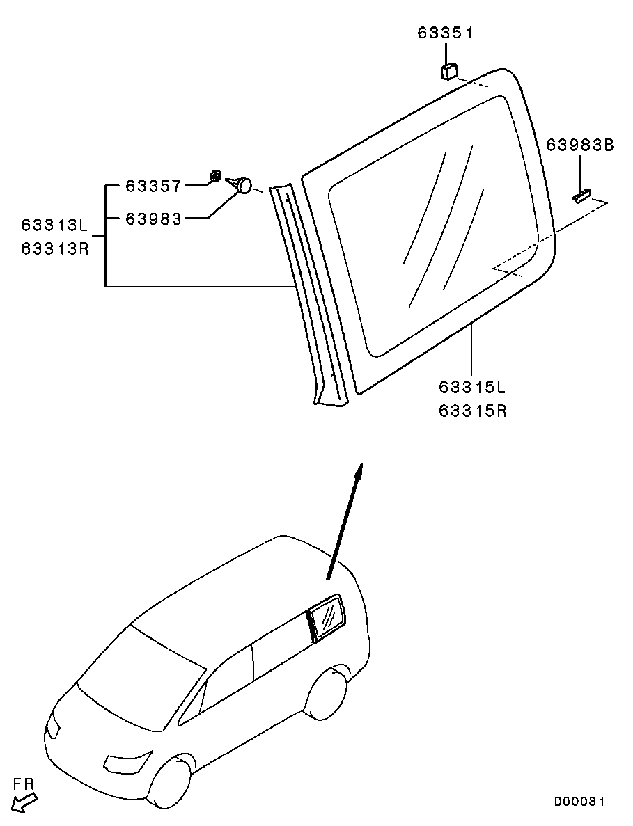 Window Glass Moulding