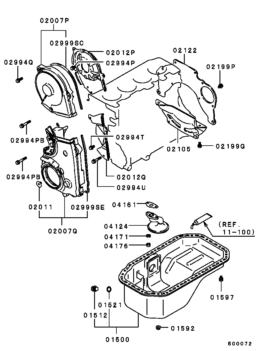 Cover, Rear Plate & Oil Pan