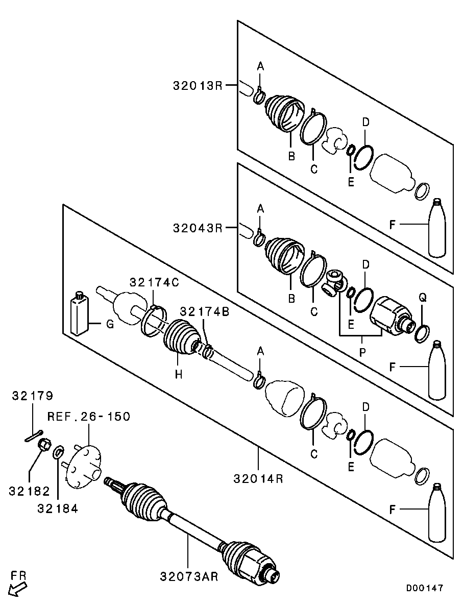 Front Axle Drive Shaft