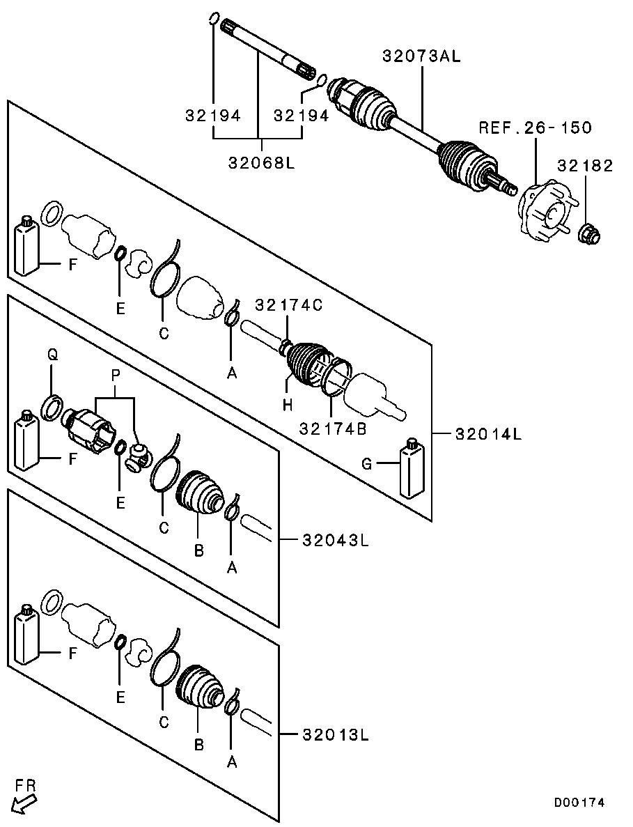 Front Axle Drive Shaft
