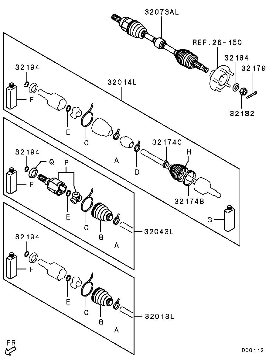 Front Axle Drive Shaft