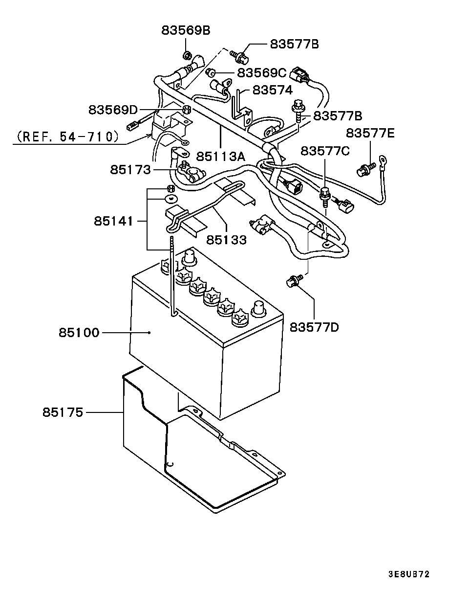 Battery Cable & Bracket