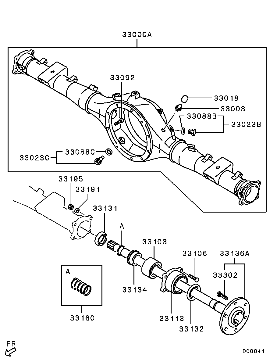 Rear Axle Housing Shaft