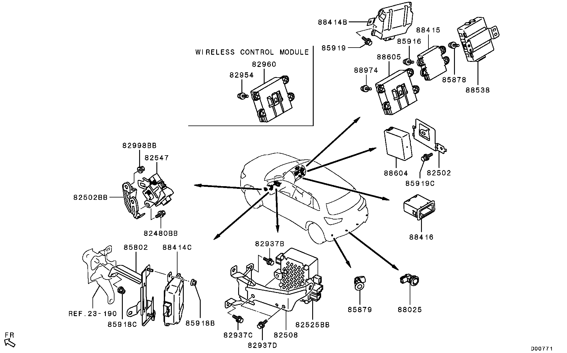 Relé, intermitente y sensor