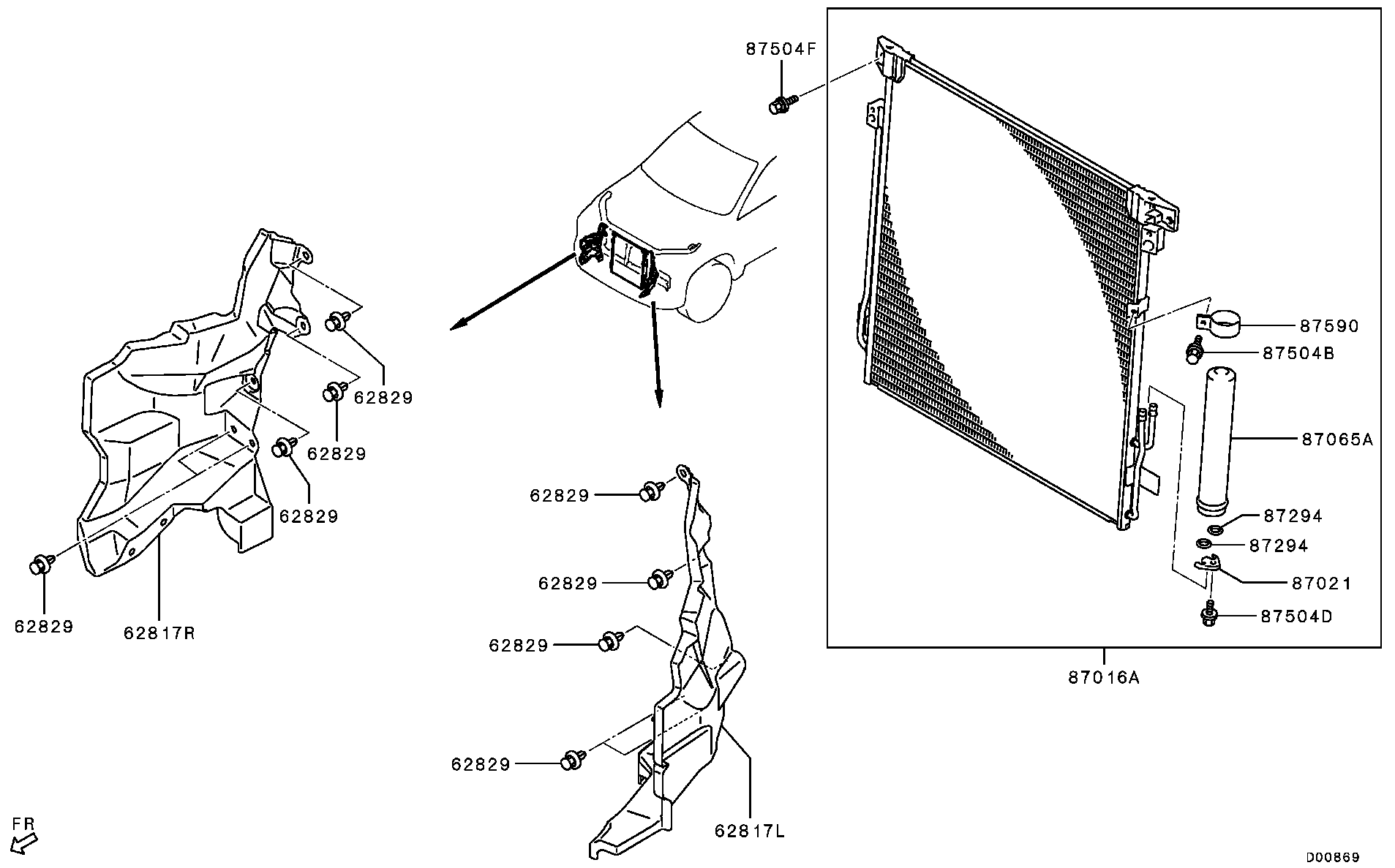 A/C Condenser, Piping