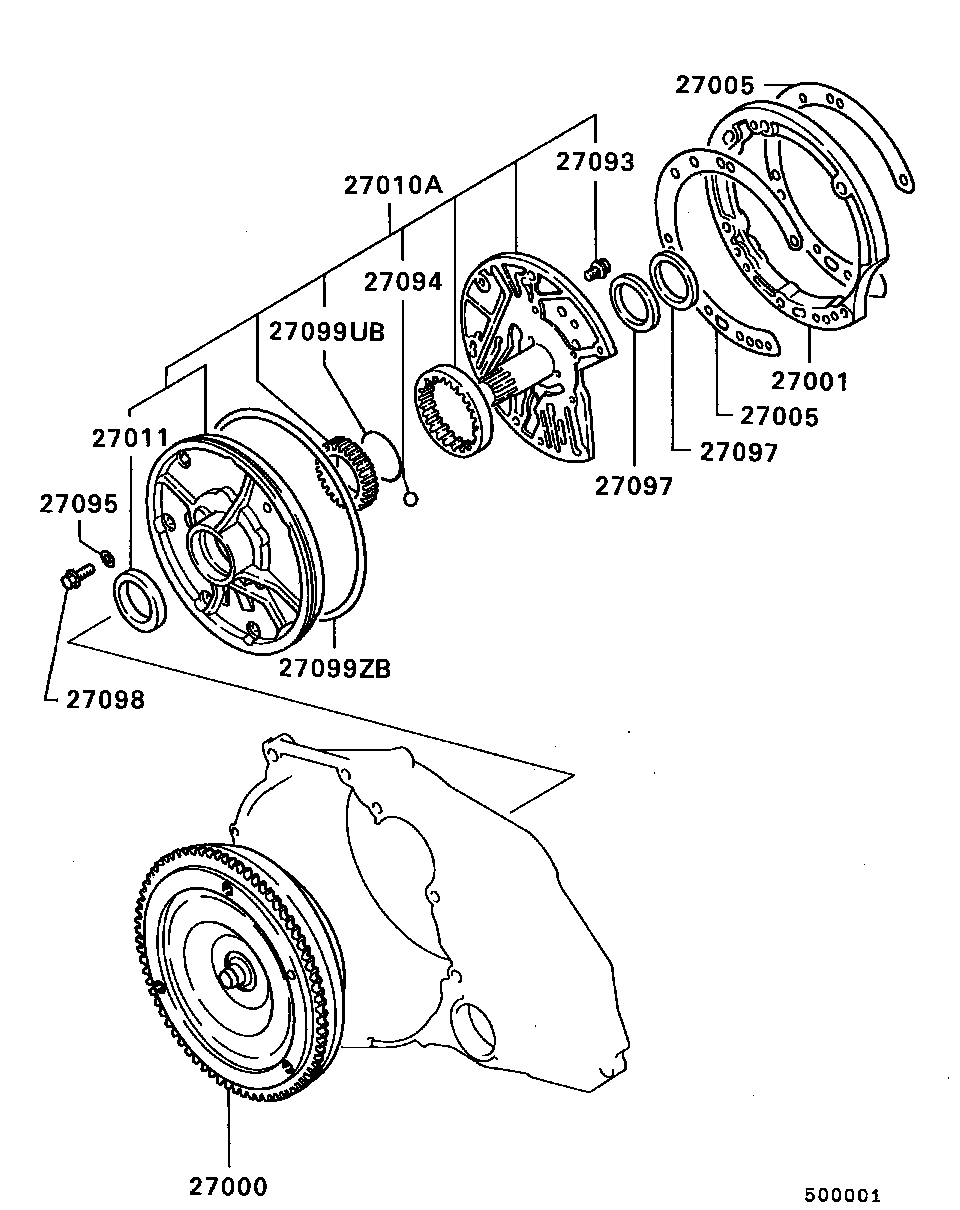 Transmission Torque Converter & Oil Pump