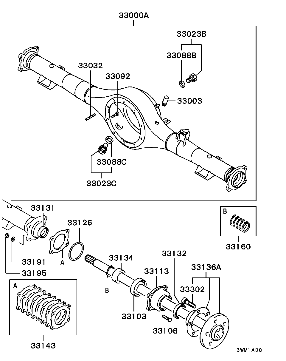 Rear Axle Housing Shaft