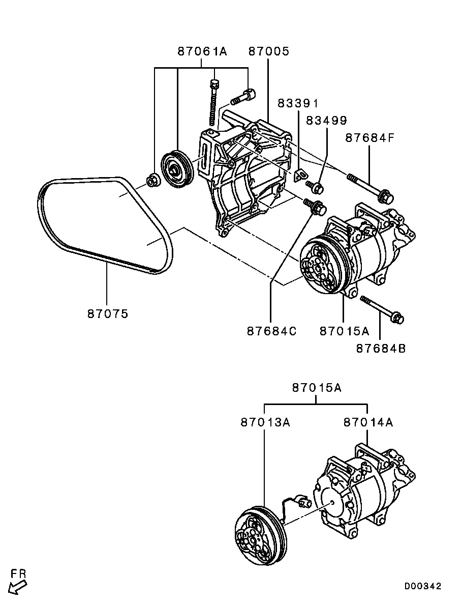 A/C Condenser, Piping