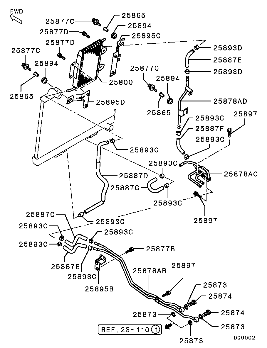 Transmission Oil Cooler & Tube