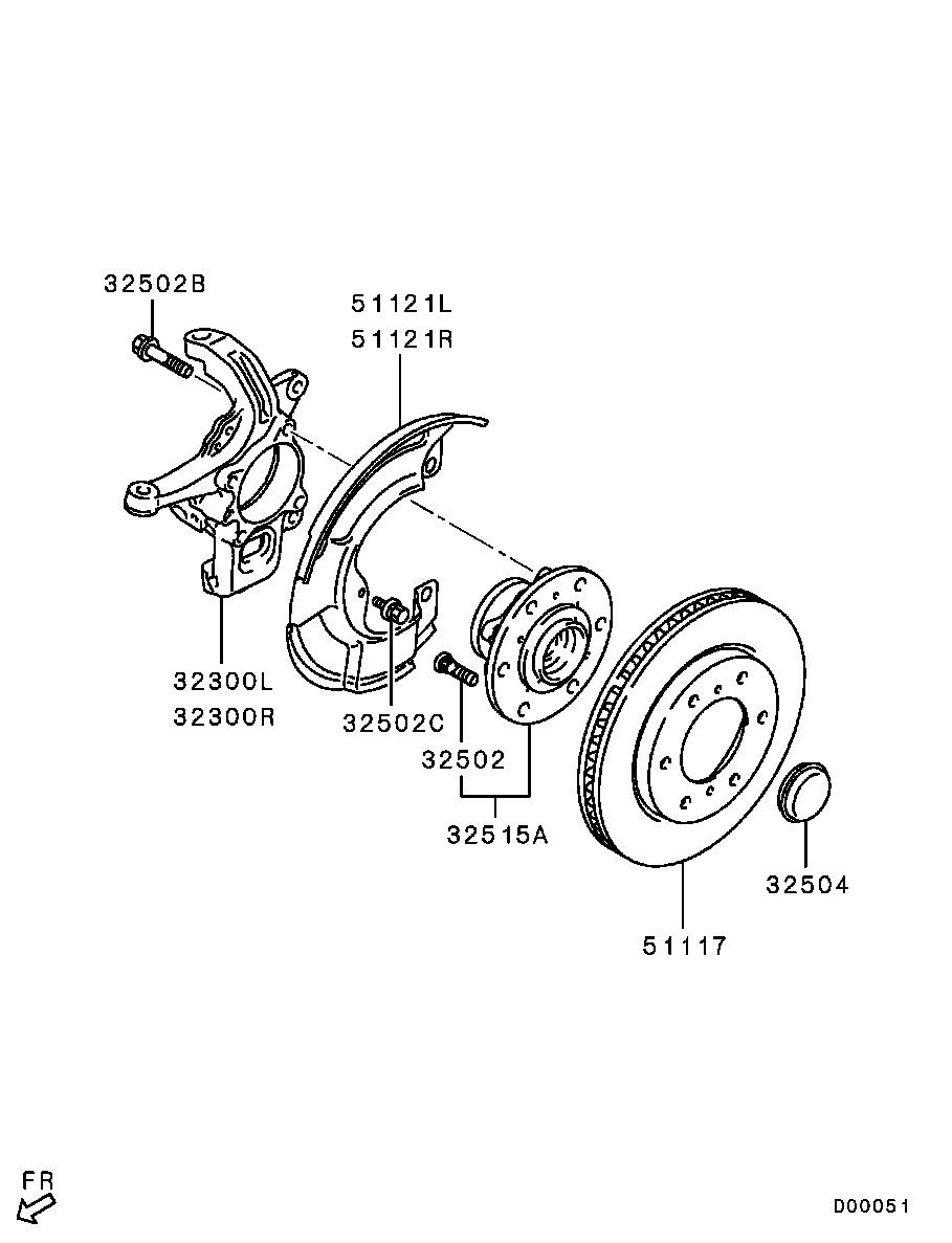 Front Axle Hub Drum