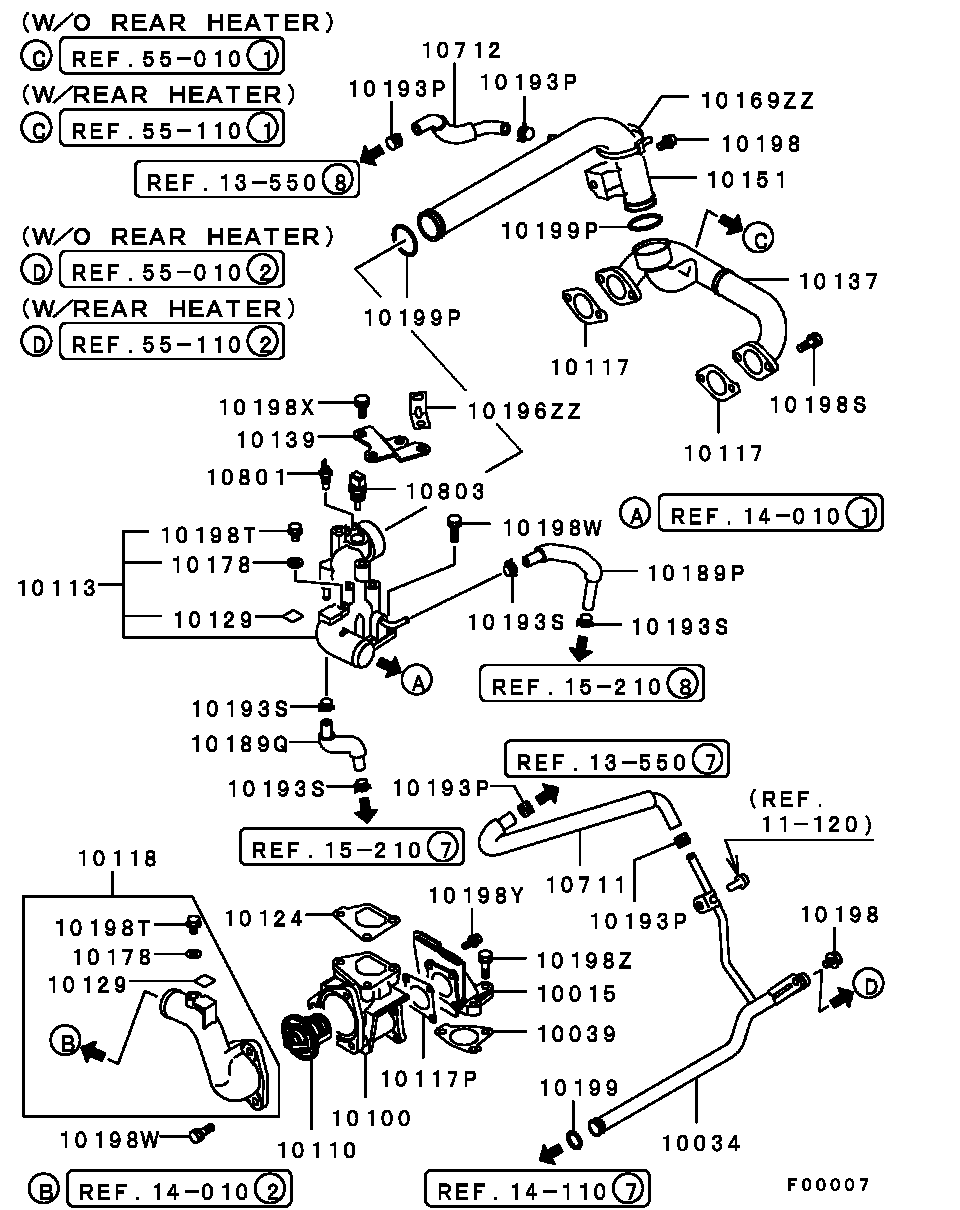 Water Pipe & Thermostat