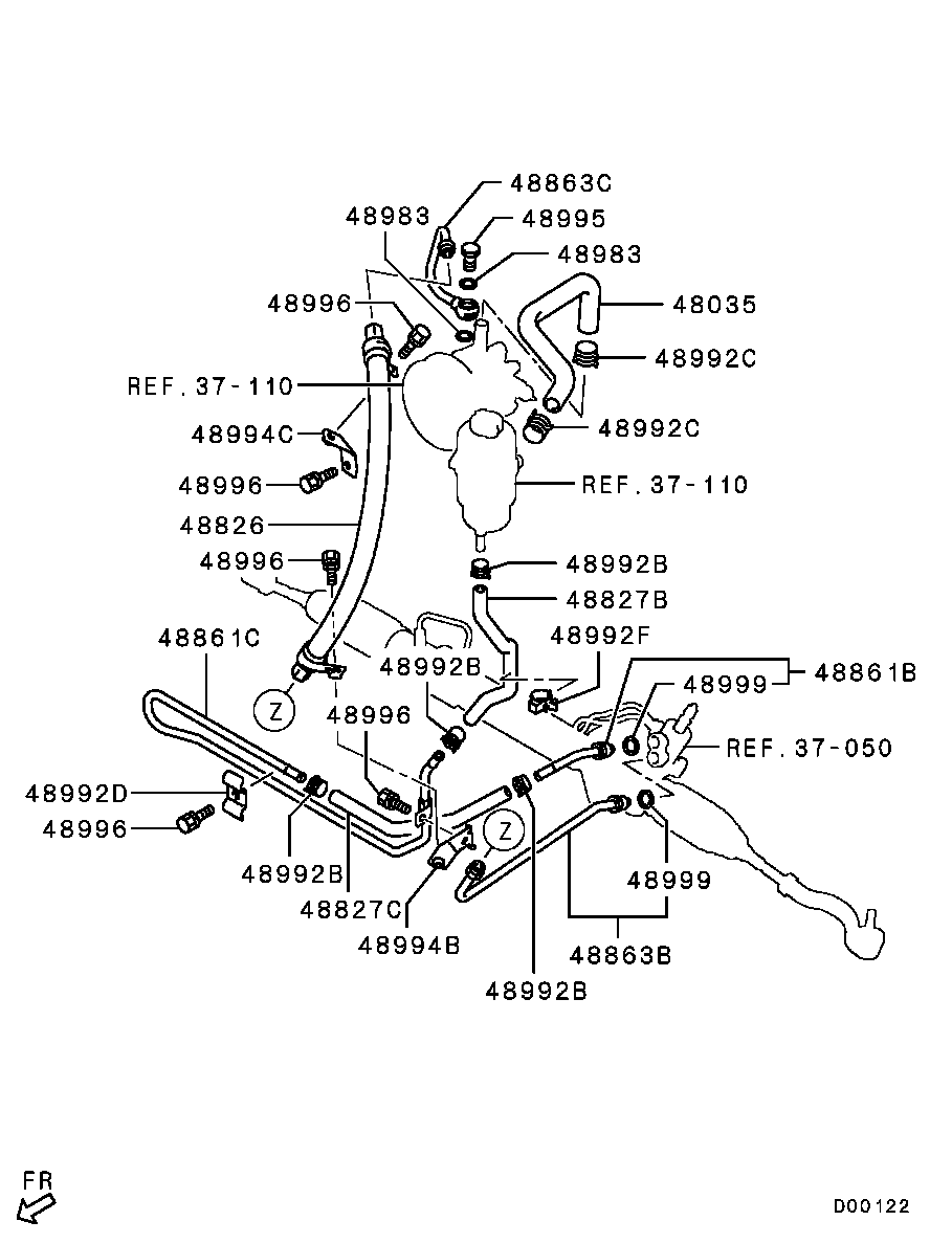 Power Steering Oil Line