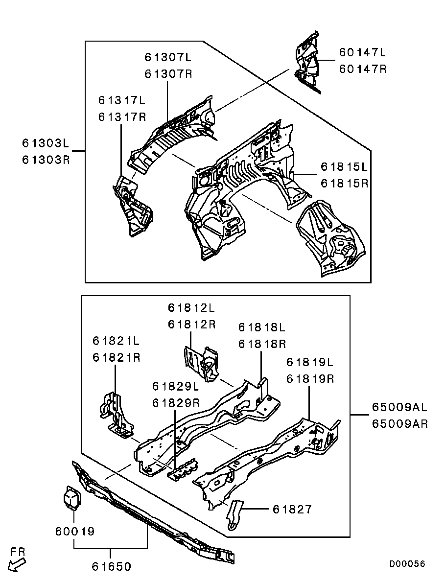 5253C797 Sidemember,Fr Inr Lh Mitsubishi | YoshiParts