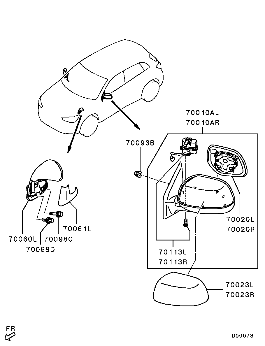 Espejo retrovisor exterior