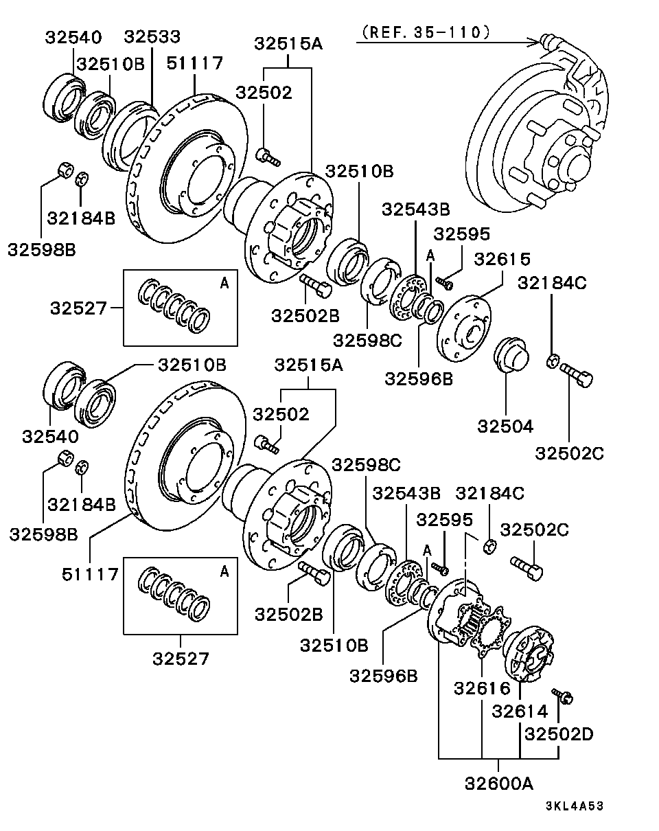 Front Axle Hub Drum