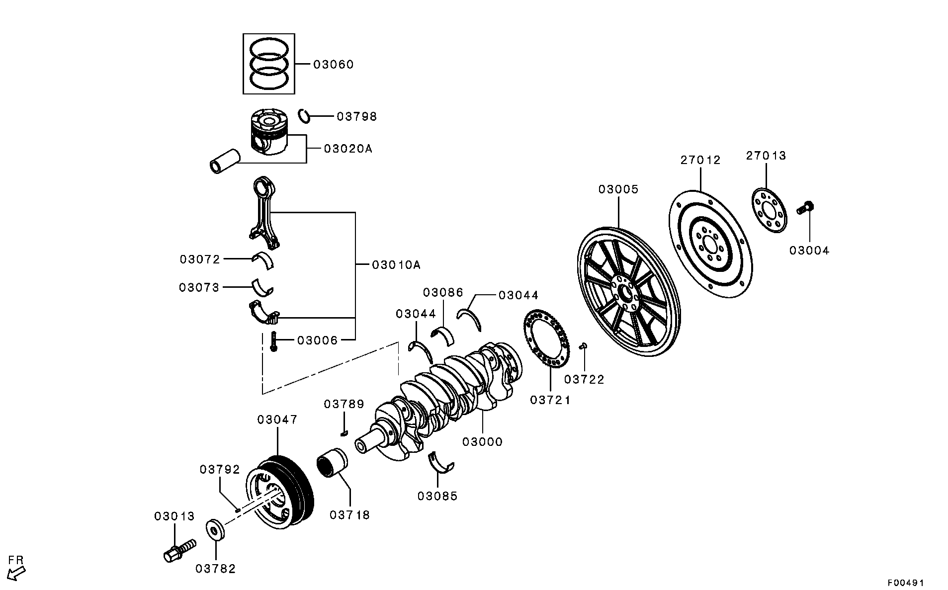 Cigüeñal de pistón
