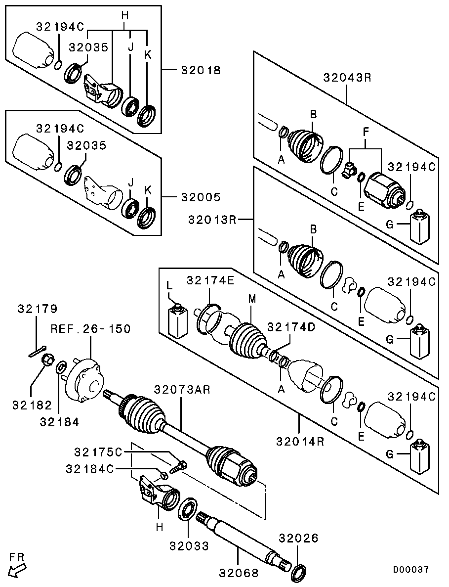 Front Axle Drive Shaft
