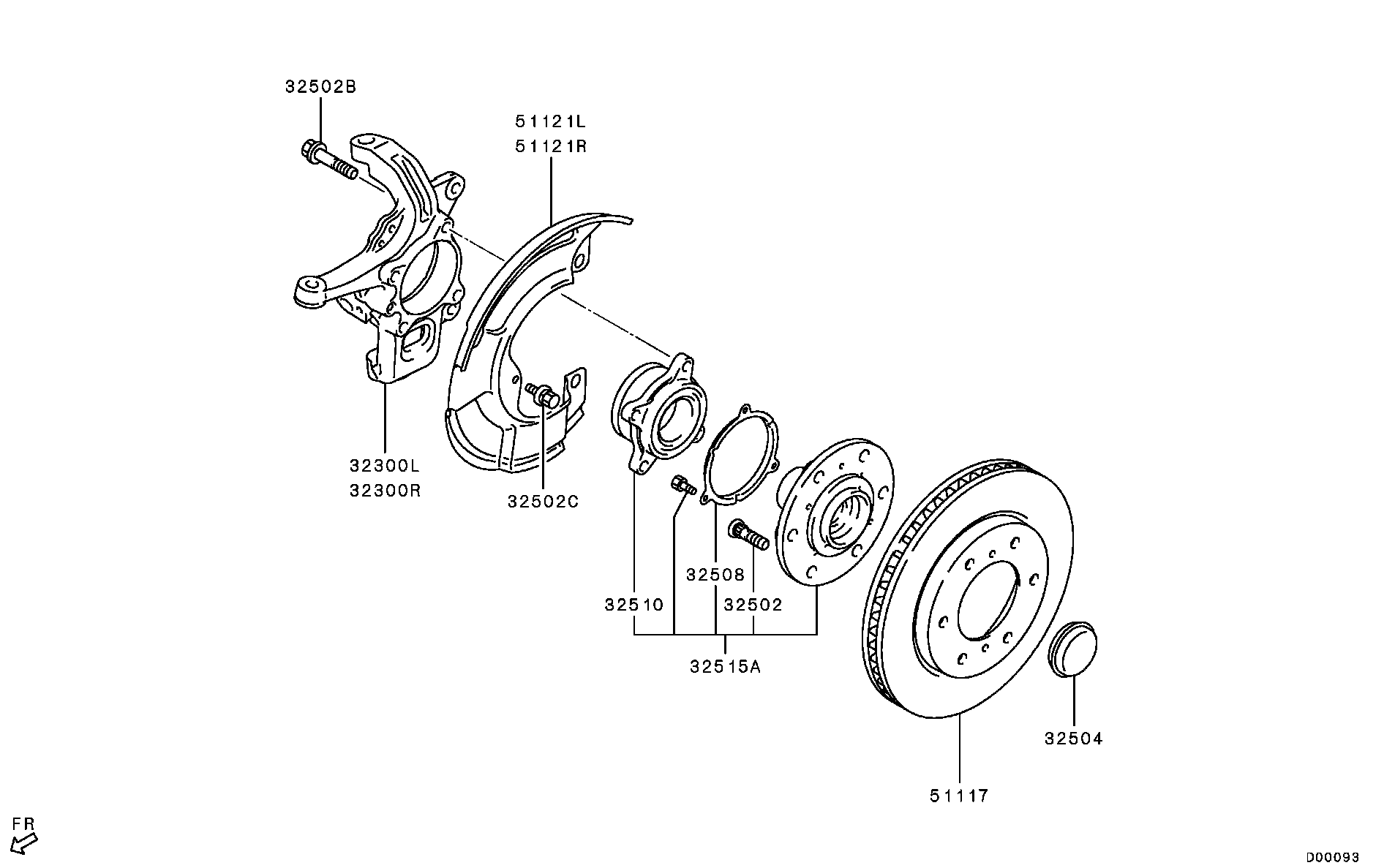 Front Axle Hub Drum