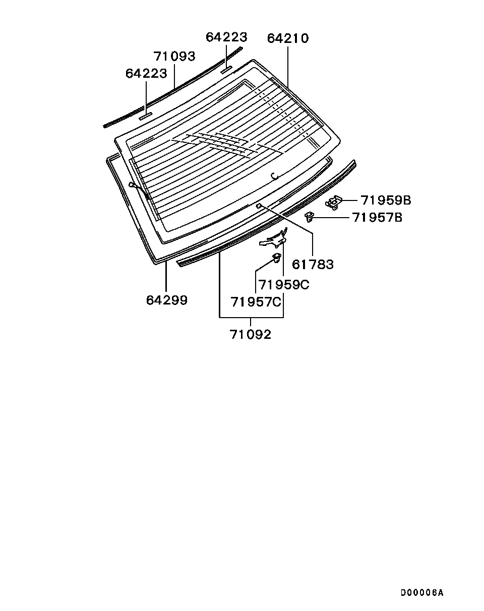 Rear Window Glass Moulding