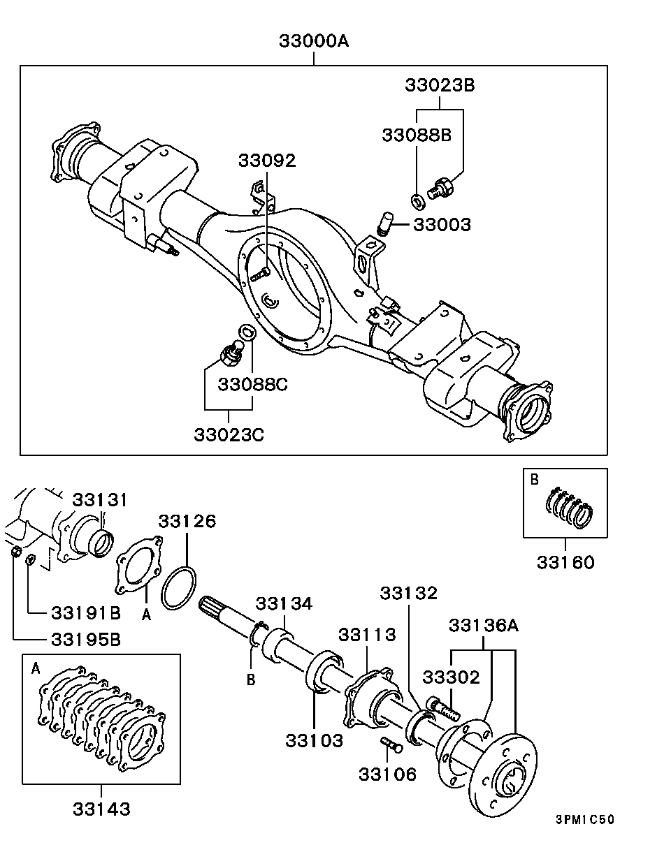 Rear Axle Housing Shaft