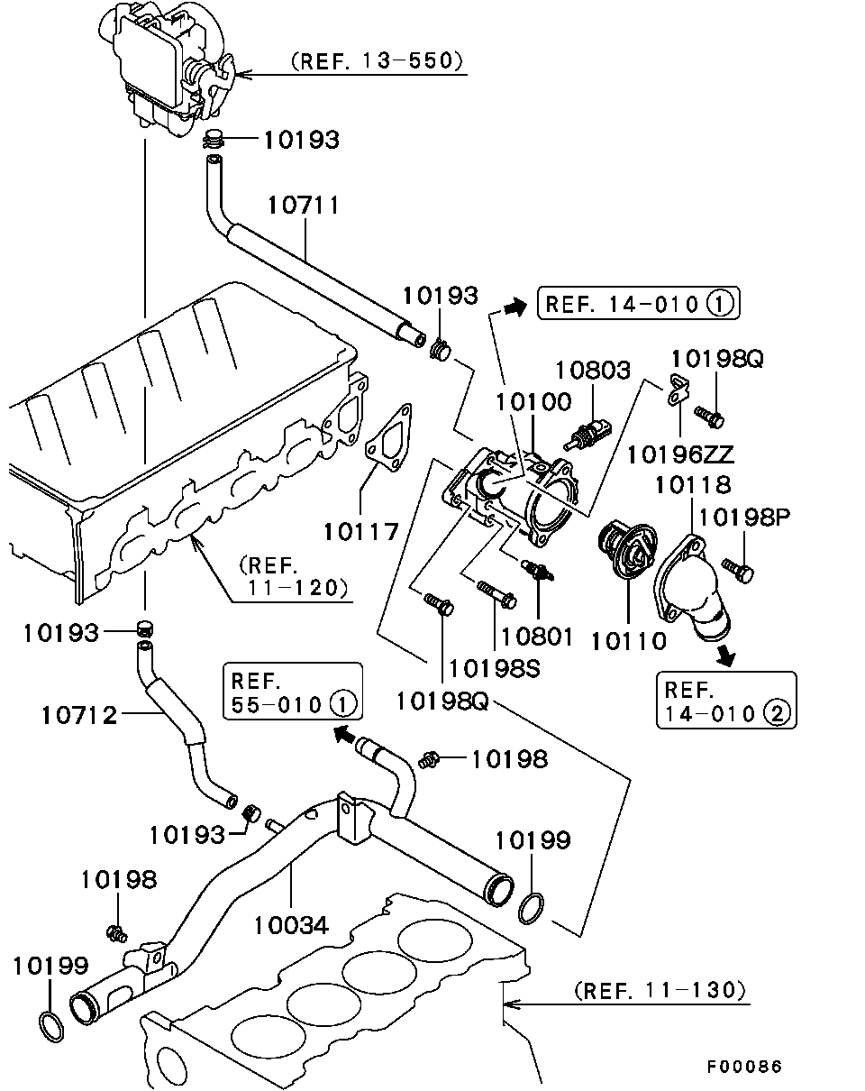 Water Pipe & Thermostat