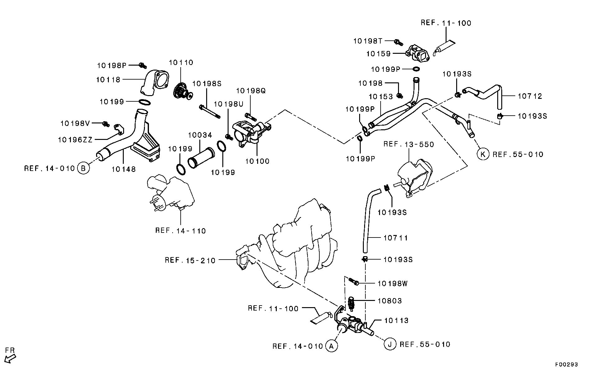 Water Pipe & Thermostat