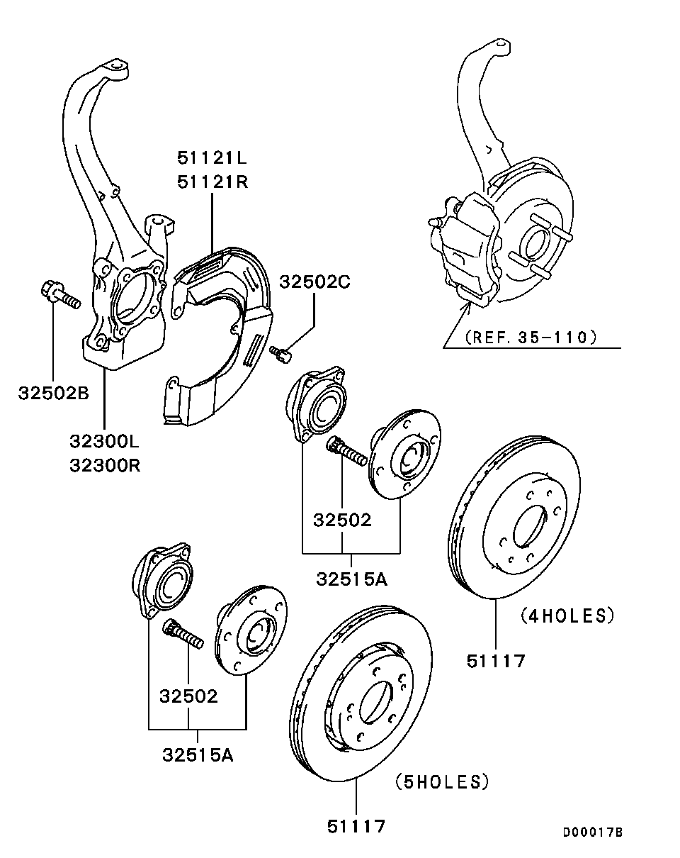 Front Axle Hub Drum