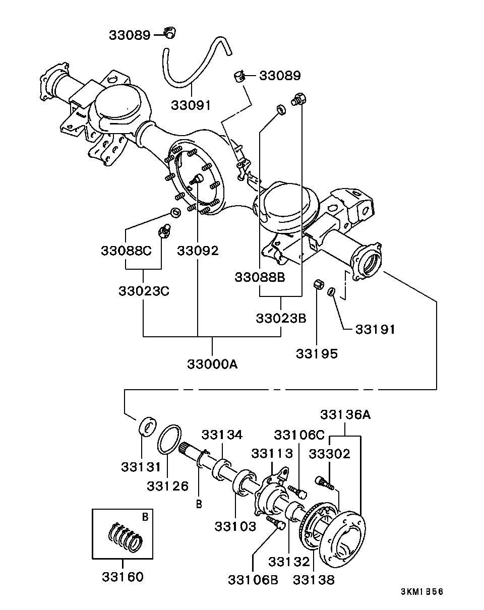 Rear Axle Housing Shaft