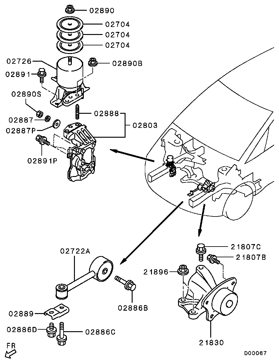 Engine Mounting, Support