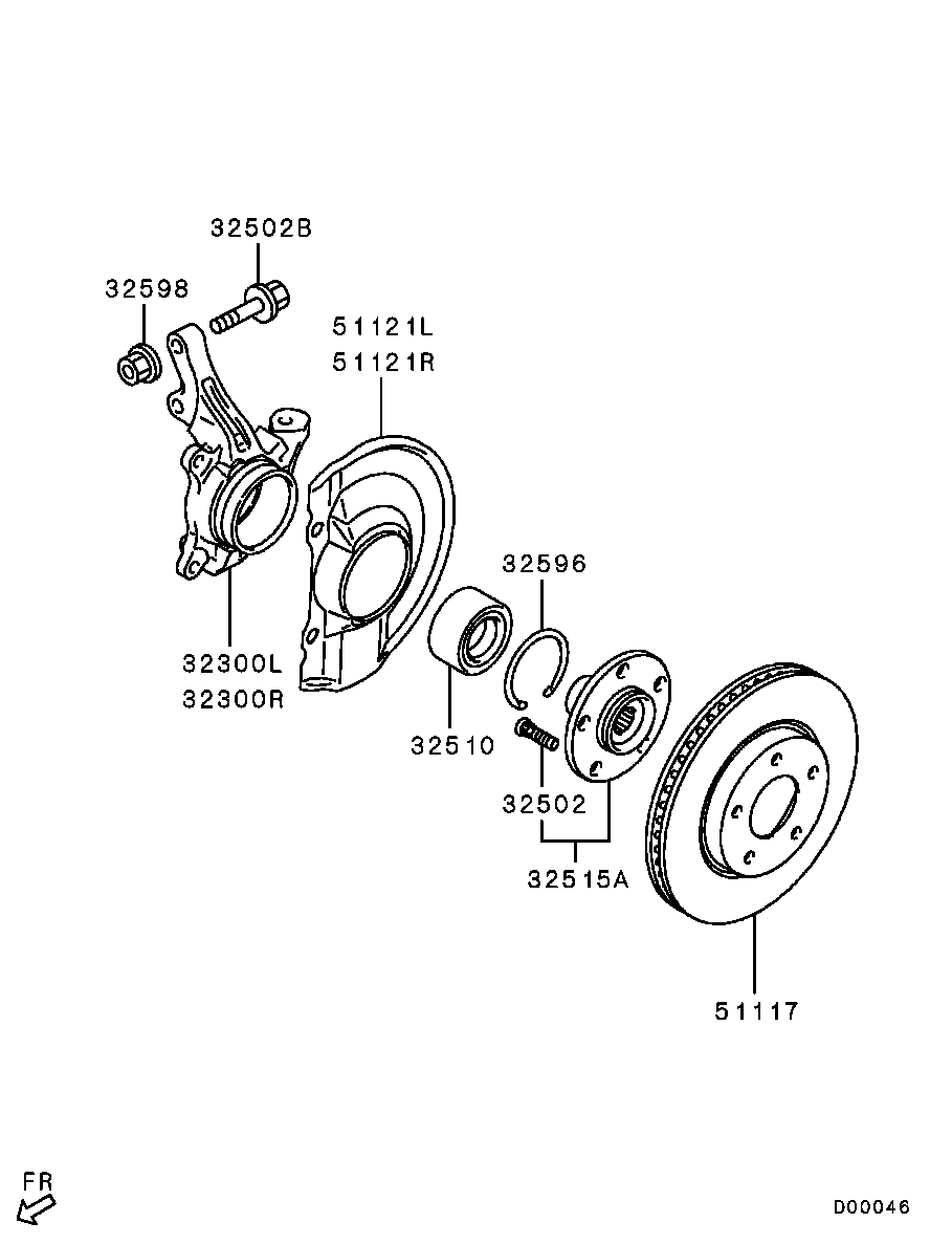 Front Axle Hub Drum