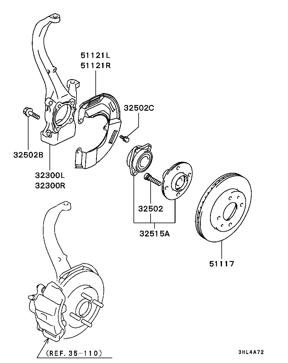 Front Axle Hub Drum