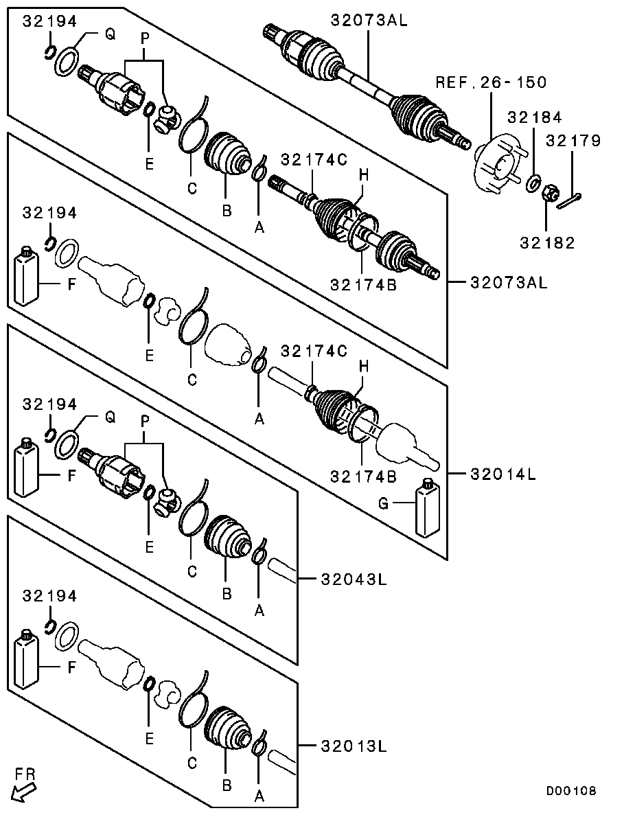 Front Axle Drive Shaft