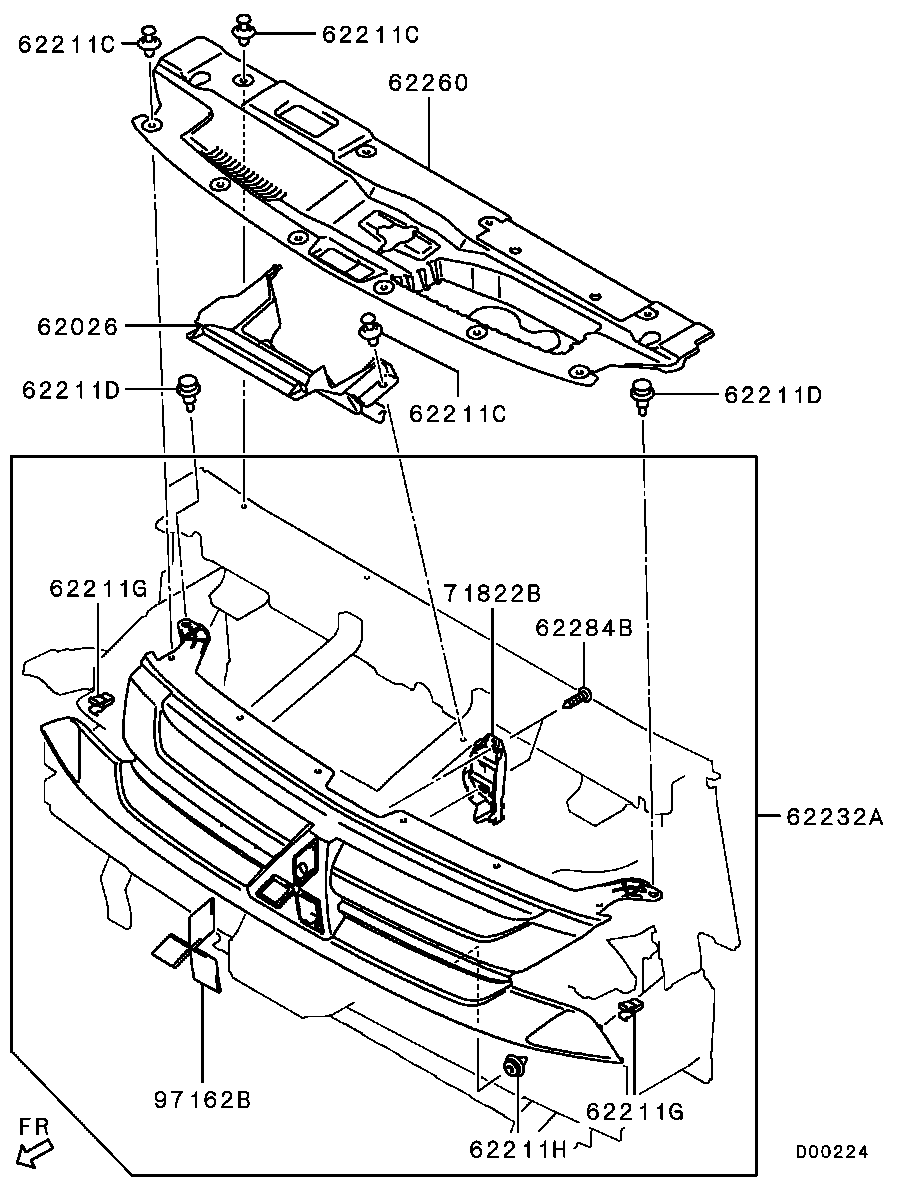 Radiator Grille Headlamp Bezel