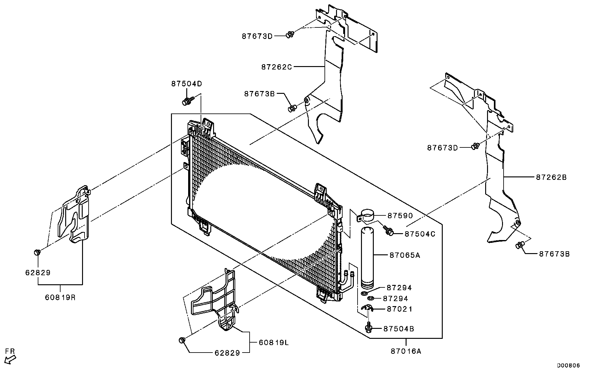 A/C Condenser, Piping