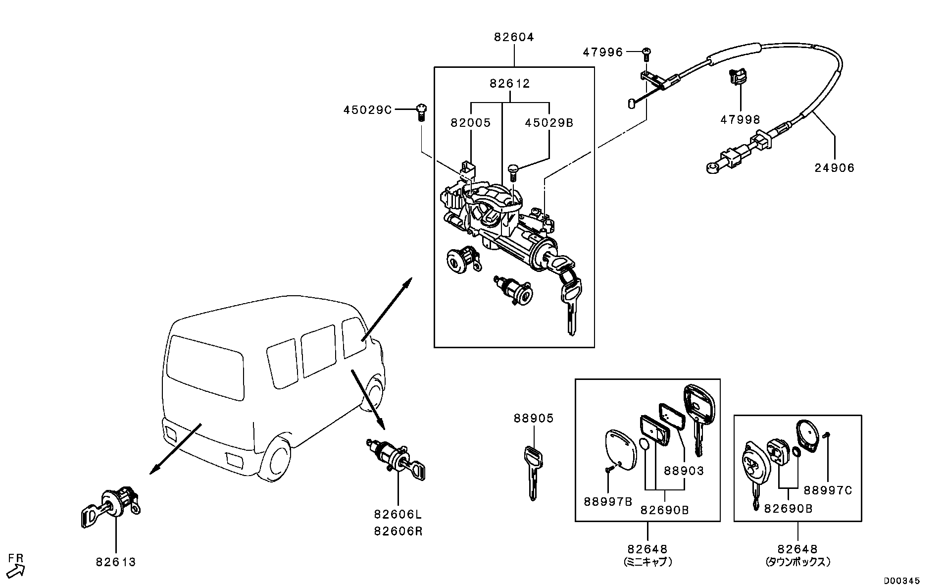 Cilindro de cerradura y llave