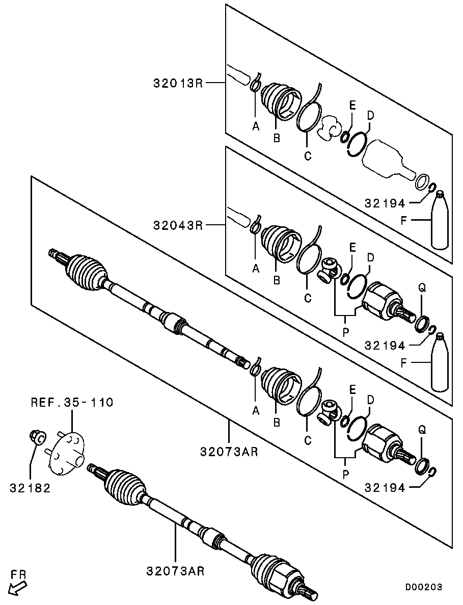 Front Axle Drive Shaft