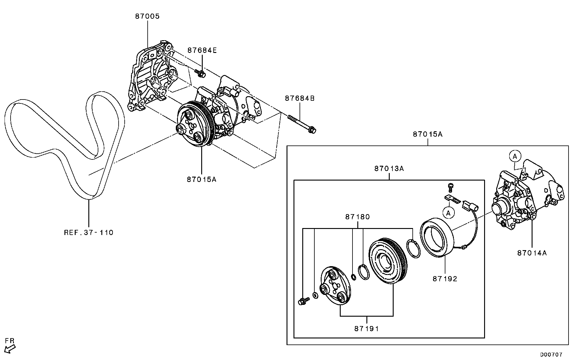 A/C Condenser, Piping