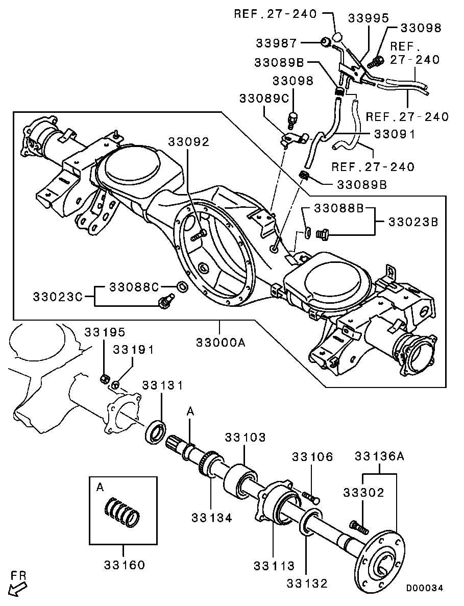 Rear Axle Housing Shaft