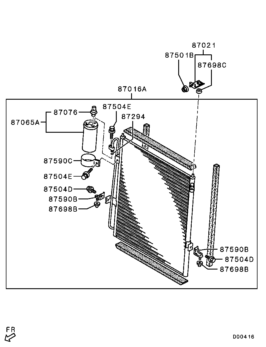 A/C Condenser, Piping