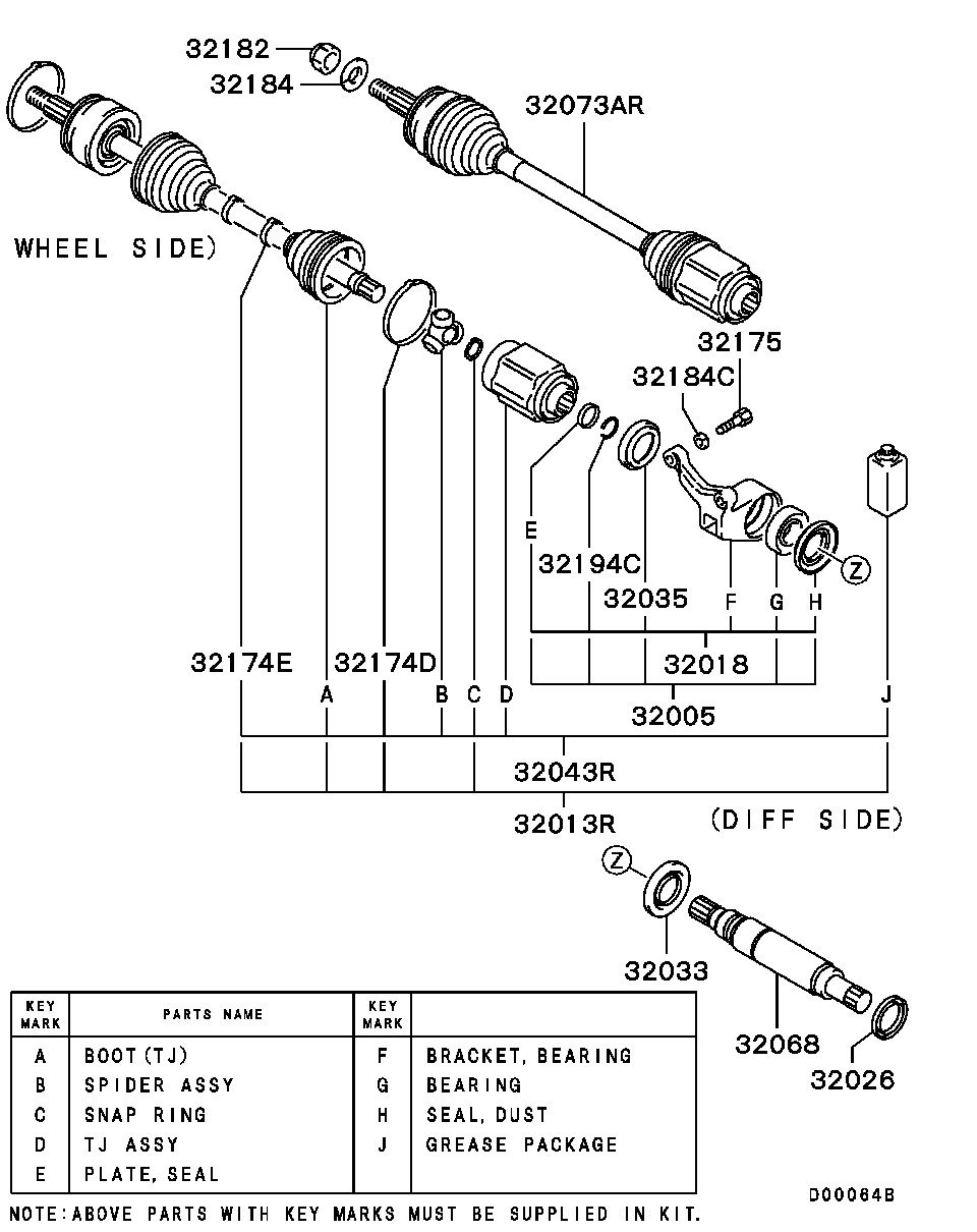 Front Axle Drive Shaft